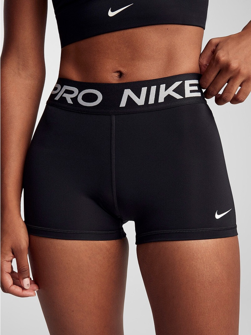 Nike Pro 3” Dri-FIT High-Waisted Training Shorts Black XXS NWT
